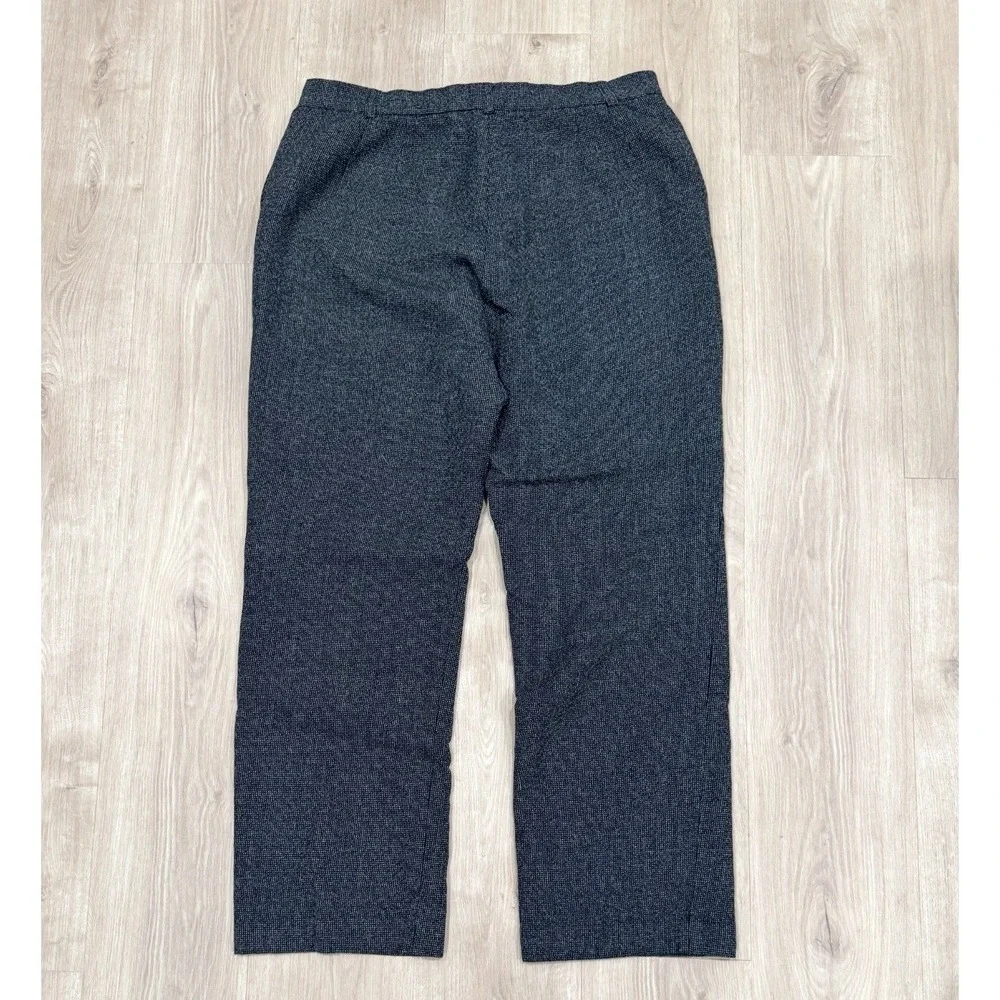 Pendleton Womens Black Lined 100% Virgin Wool Work Career Tweed‎ Dress Pants 14